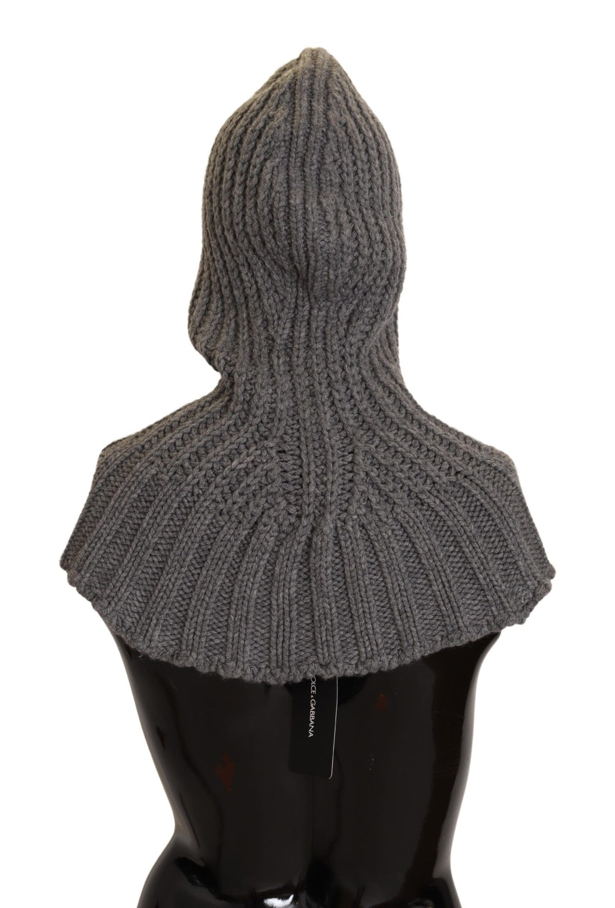 Écharpe en tricot 100 % cachemire gris Dolce &amp; Gabbana, taille unique