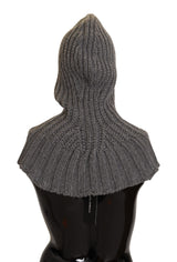 Écharpe en tricot 100 % cachemire gris Dolce &amp; Gabbana, taille unique