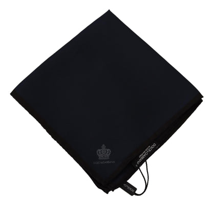 Foulard carré noir Dolce & Gabbana 100 % soie