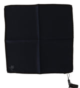 Foulard carré noir Dolce &amp; Gabbana 100 % soie