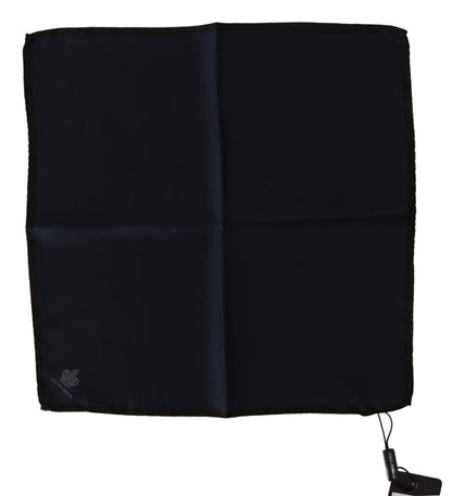 Foulard carré noir Dolce & Gabbana 100 % soie