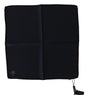 Foulard carré noir Dolce & Gabbana 100 % soie