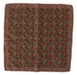 Mouchoir en soie imprimé carottes marron Dolce & Gabbana