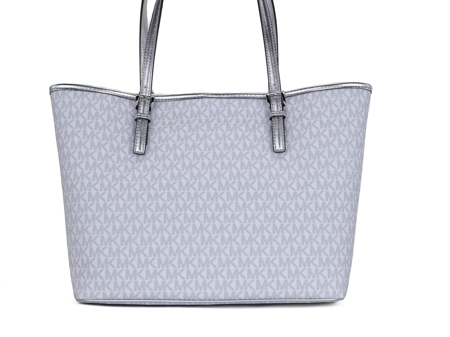 Michael Kors Jet Set Girls Print Medium Signature PVC schoudertas/handtas (Bright White Multi)