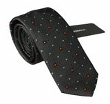 Cravate classique grise à motifs pour homme Dolce &amp; Gabbana