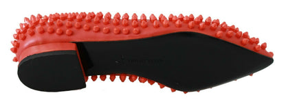 Ballerines en cuir orange WHAT I DO de Philipp Plein