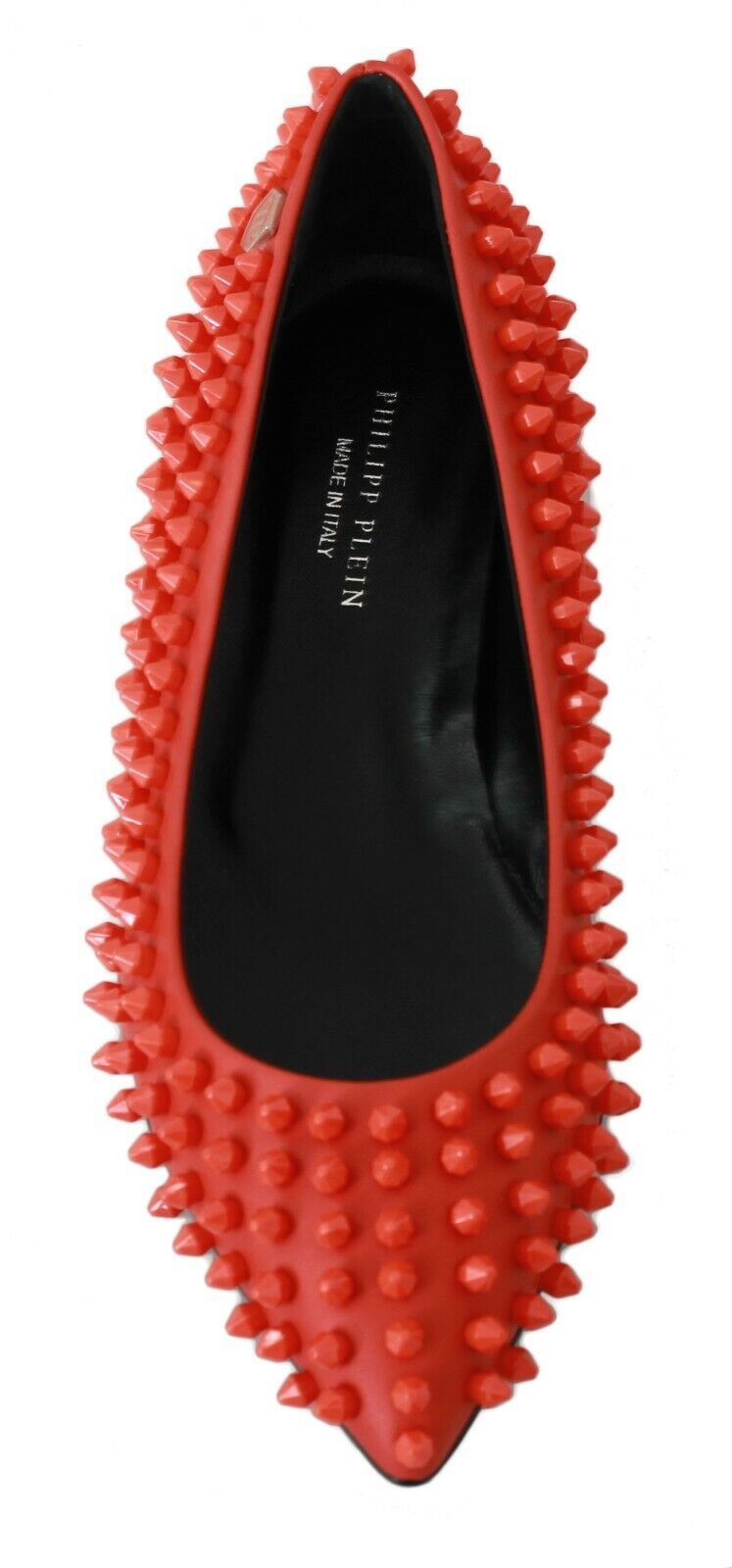 Ballerines en cuir orange WHAT I DO de Philipp Plein