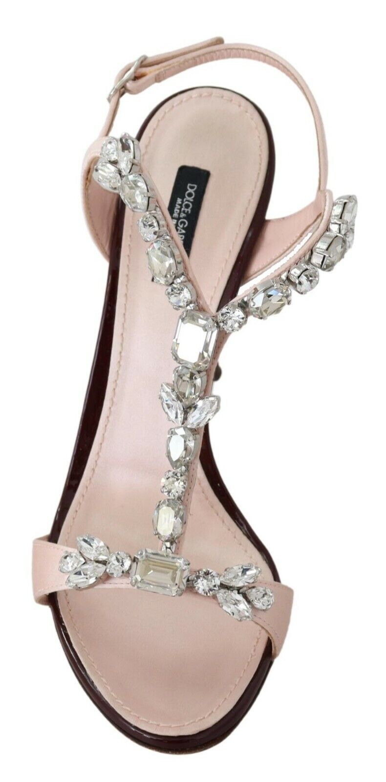 Sandales Keira à talons roses ornées de cristaux de Dolce &amp; Gabbana