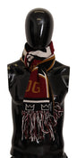 Dolce & Gabbana Multicolor Wool Knit DG King Shawl Wrap Scarf