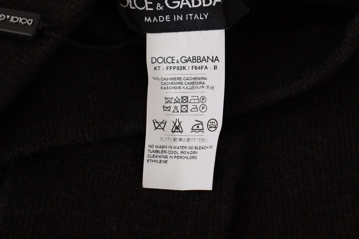 Collants en cachemire gris Dolce &amp; Gabbana