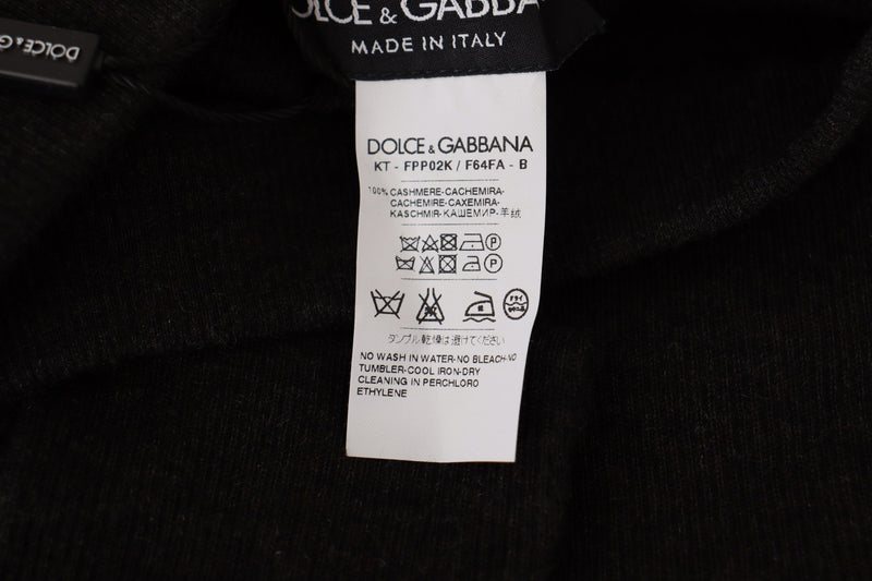 Collants en cachemire gris Dolce &amp; Gabbana