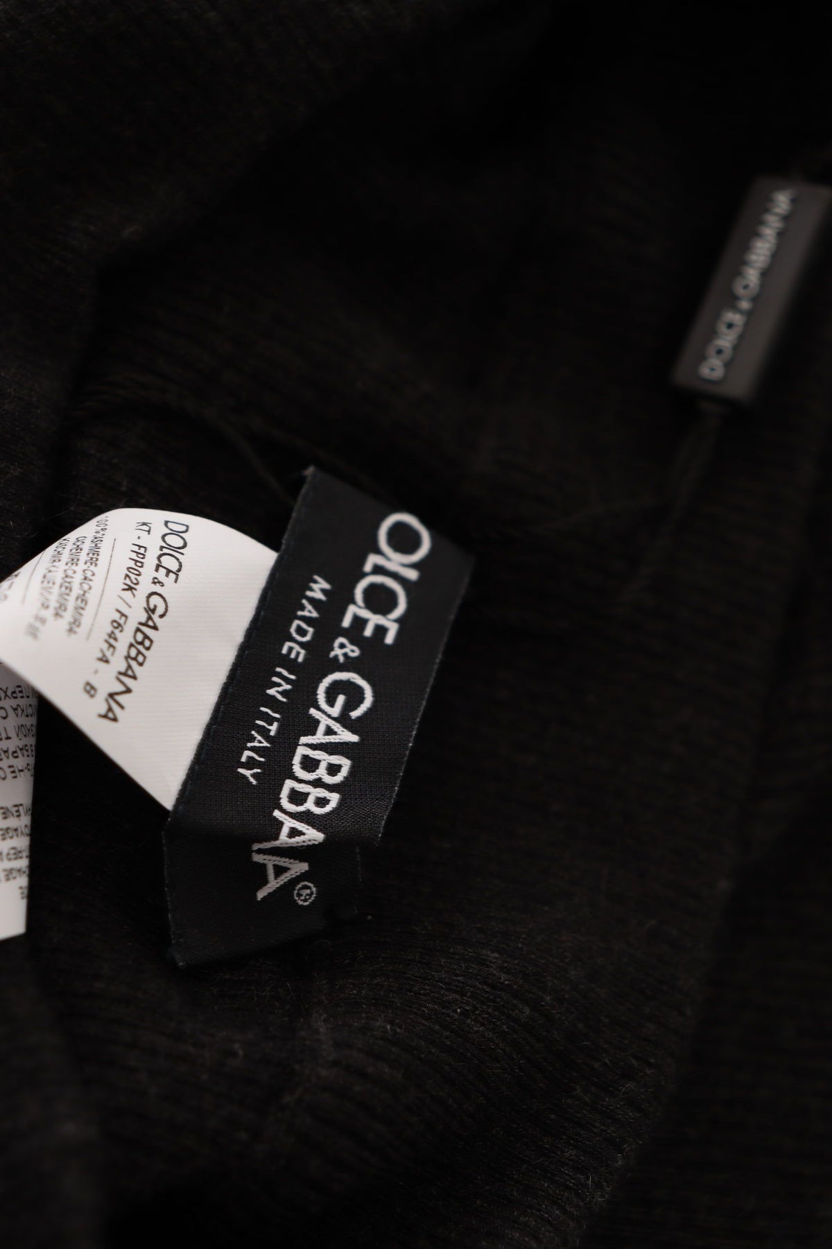 Collants en cachemire gris Dolce &amp; Gabbana