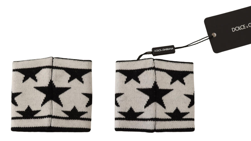 Bracelet Dolce & Gabbana en laine blanche et noire avec logo #DGMILLENNIALS