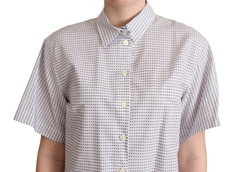 Chemise à col et pois blancs de Dolce &amp; Gabbana