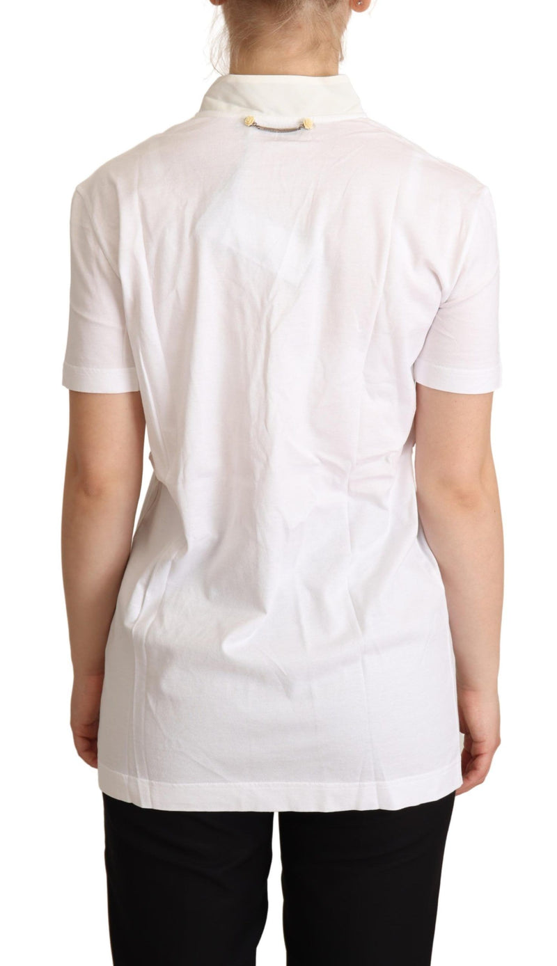 T-shirt Dolce &amp; Gabbana en coton et soie blanche, imprimé "I'm In Love"