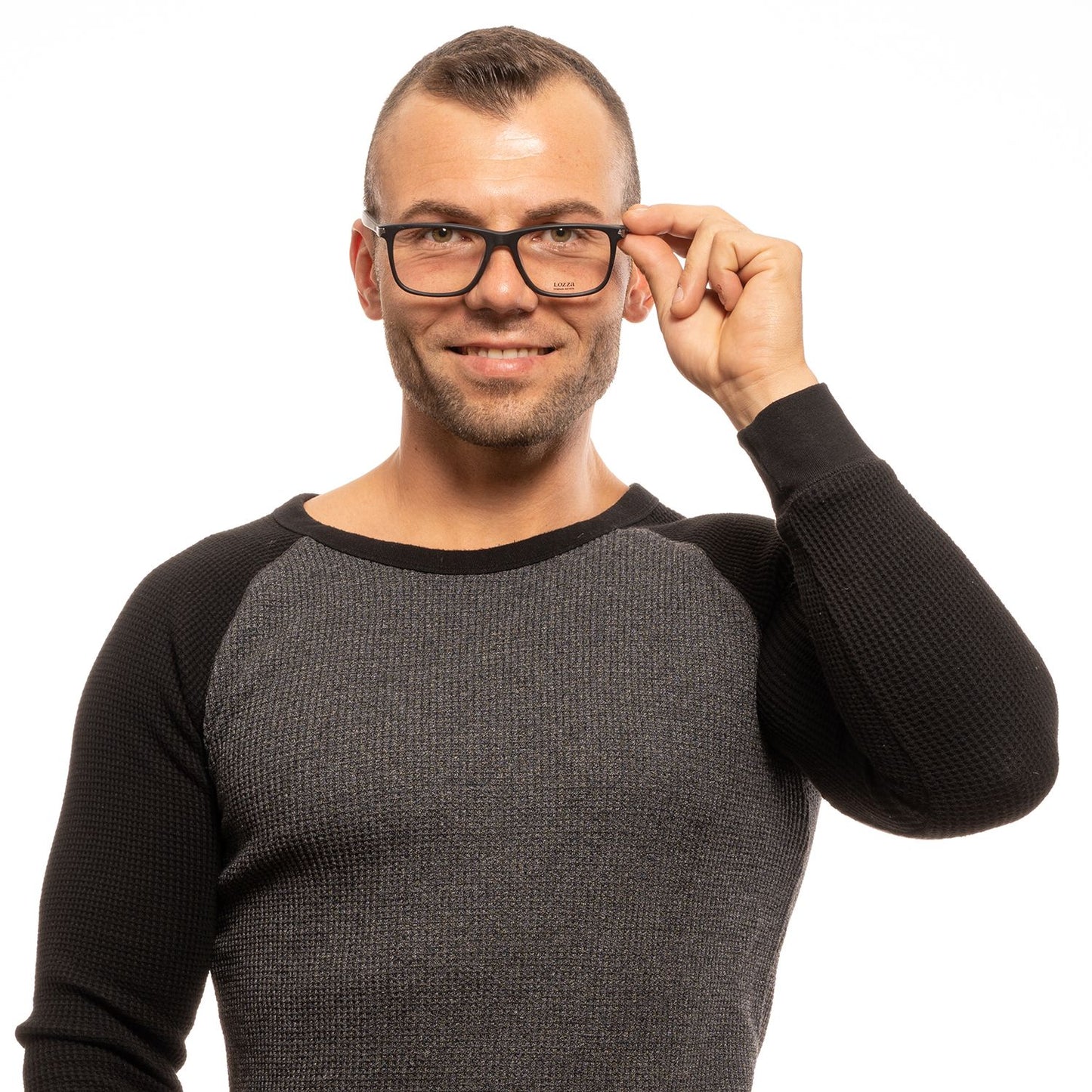 Monture de lunettes pour homme Lozza noire