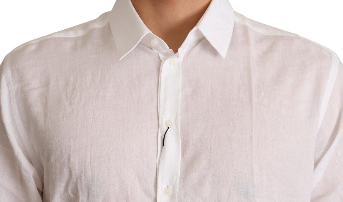 Chemise MARTINI en coton blanc à motifs floraux de Dolce & Gabbana