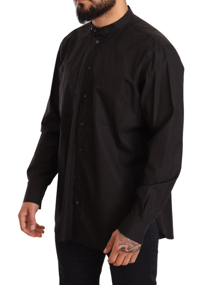 Chemise habillée noire en 100% coton Dolce & Gabbana