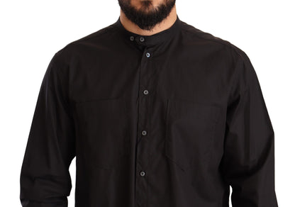 Chemise habillée noire en 100% coton Dolce & Gabbana