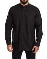 Chemise habillée noire en 100% coton Dolce &amp; Gabbana