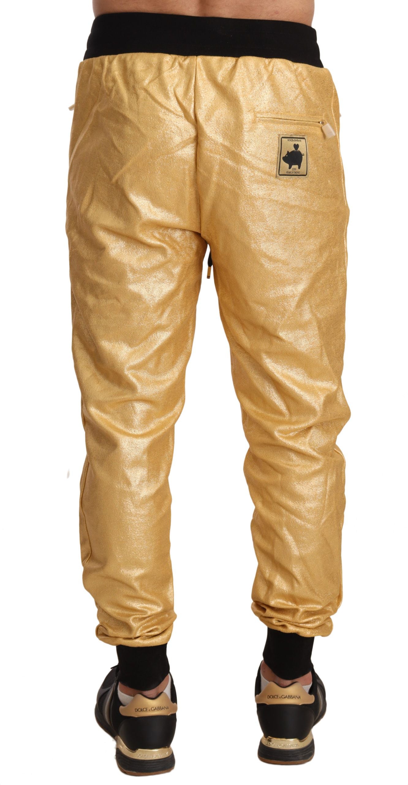 Pantalon en coton Dolce & Gabbana, édition spéciale "Porc d'or de l'année"