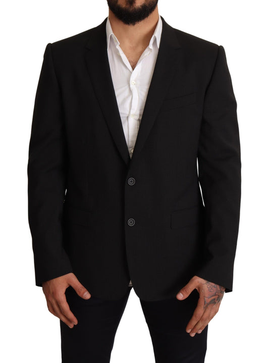 Dolce & Gabbana, veste blazer rayée noire MARTINI