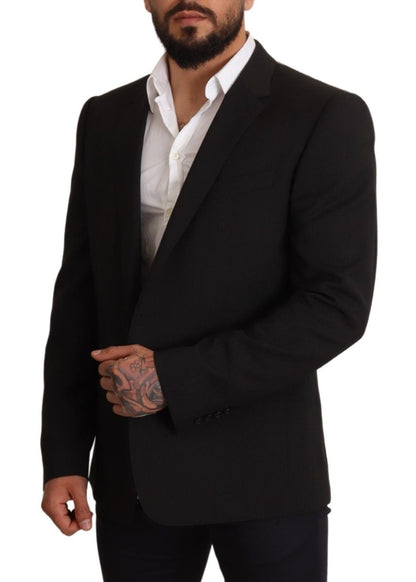 Dolce & Gabbana, veste blazer rayée noire MARTINI