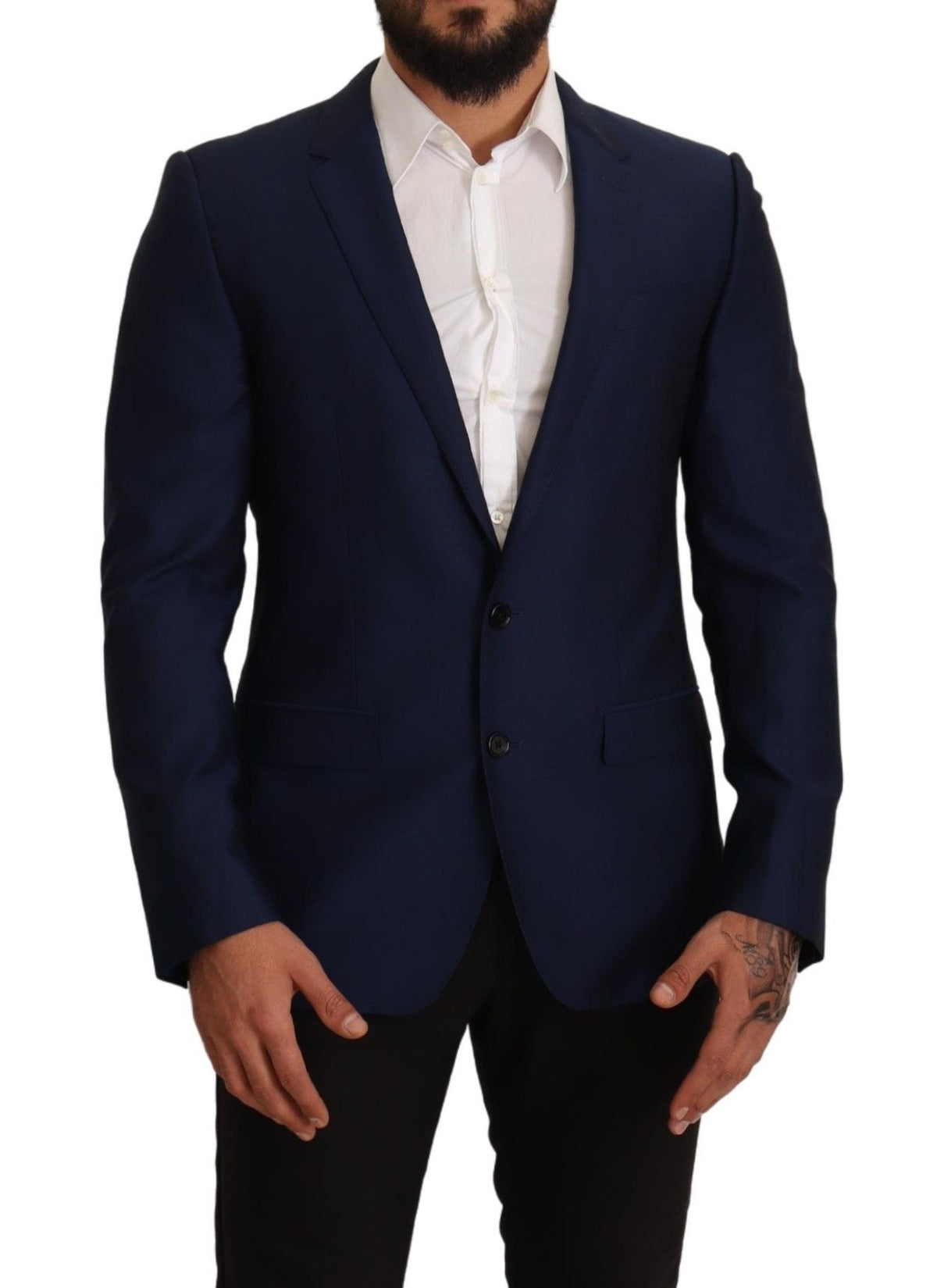 Dolce &amp; Gabbana Blazer MARTINI, veste slim bleu marine.