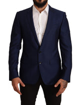 Dolce &amp; Gabbana Blazer MARTINI, veste slim bleu marine.