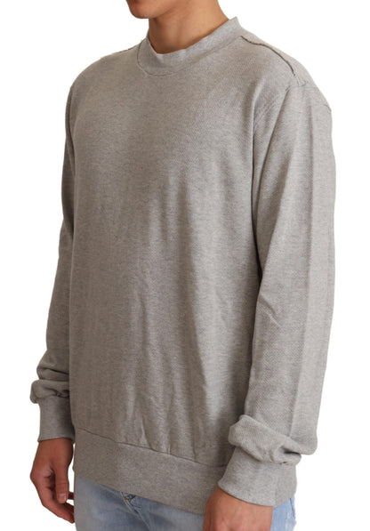 Dolce & Gabbana grijze crewneck trui van katoen