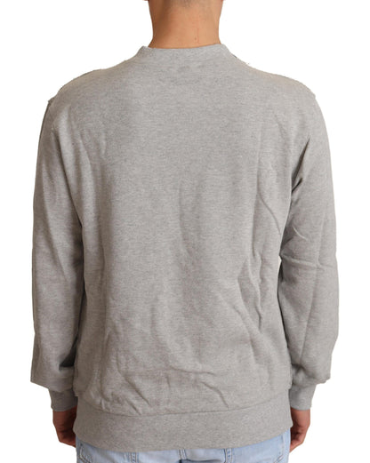 Dolce & Gabbana grijze crewneck trui van katoen