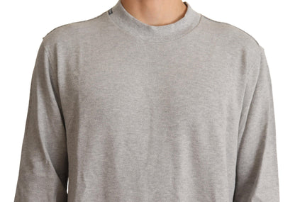 Dolce & Gabbana grijze crewneck trui van katoen