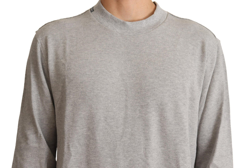 Dolce &amp; Gabbana grijze crewneck trui van katoen