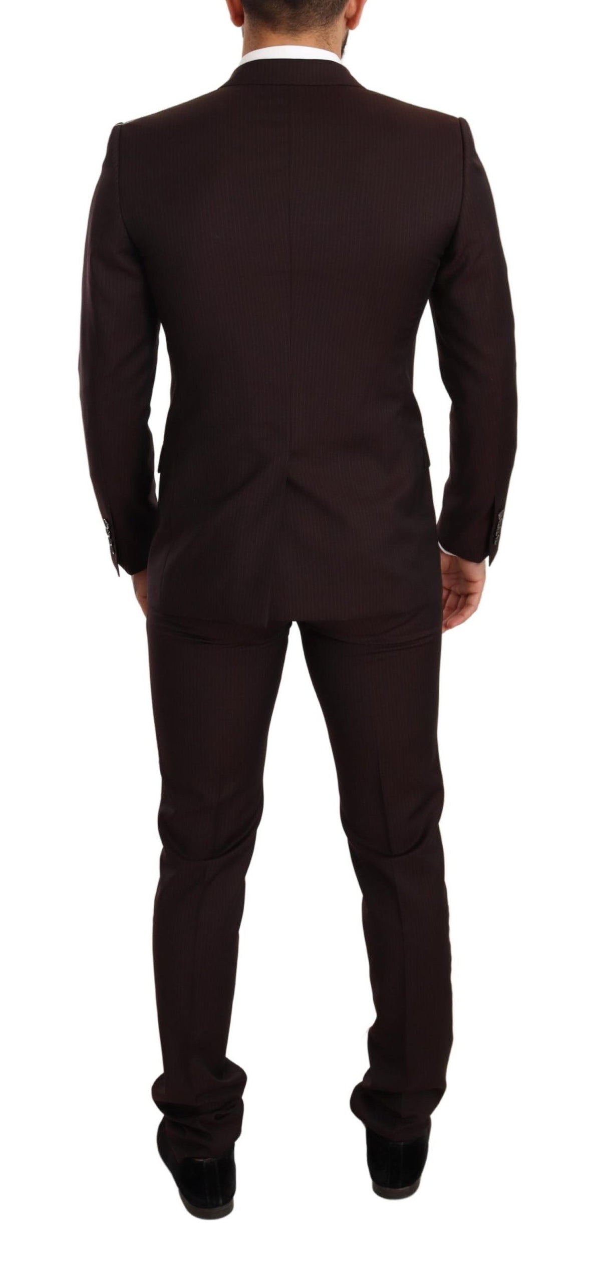 Costume MARTINI slim fit en laine bordeaux de Dolce &amp; Gabbana