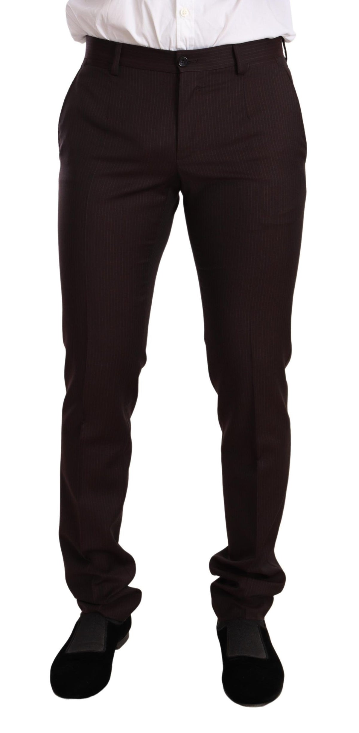 Costume MARTINI slim fit en laine bordeaux de Dolce &amp; Gabbana