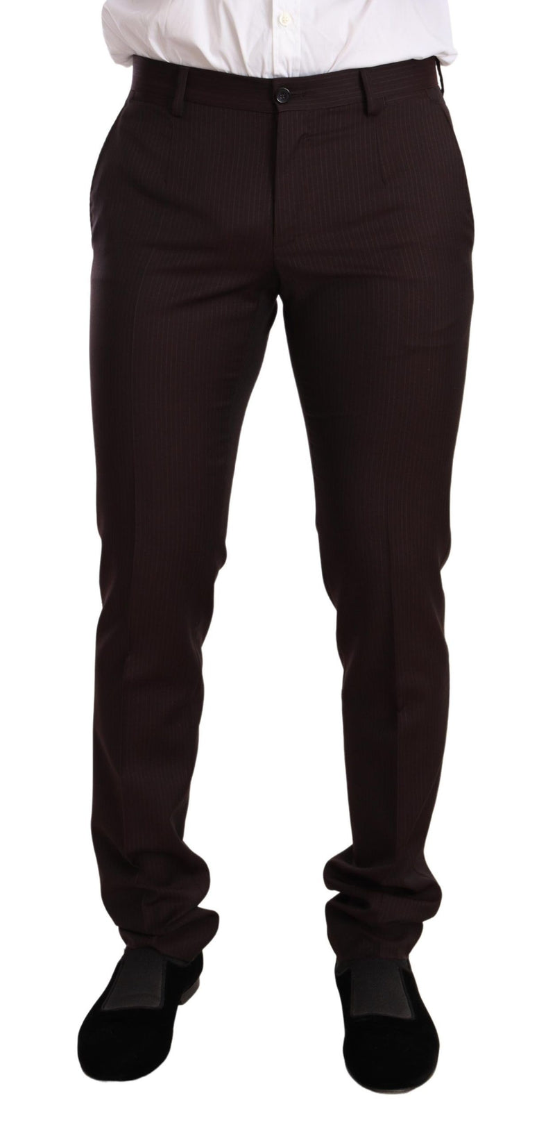 Costume MARTINI slim fit en laine bordeaux de Dolce &amp; Gabbana