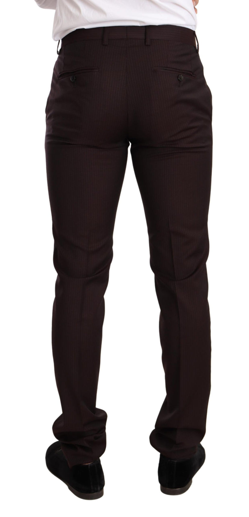 Costume MARTINI slim fit en laine bordeaux de Dolce &amp; Gabbana
