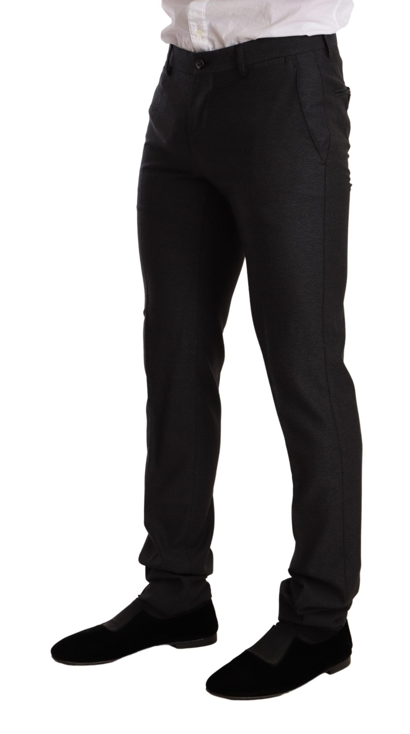 Costume-pantalon MARTINI en laine grise, coupe slim, Dolce & Gabbana
