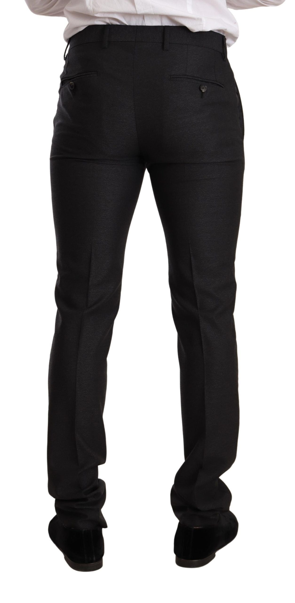Costume-pantalon MARTINI en laine grise, coupe slim, Dolce & Gabbana