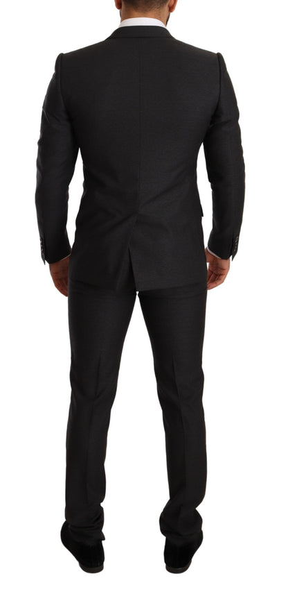 Costume-pantalon MARTINI en laine grise, coupe slim, Dolce & Gabbana