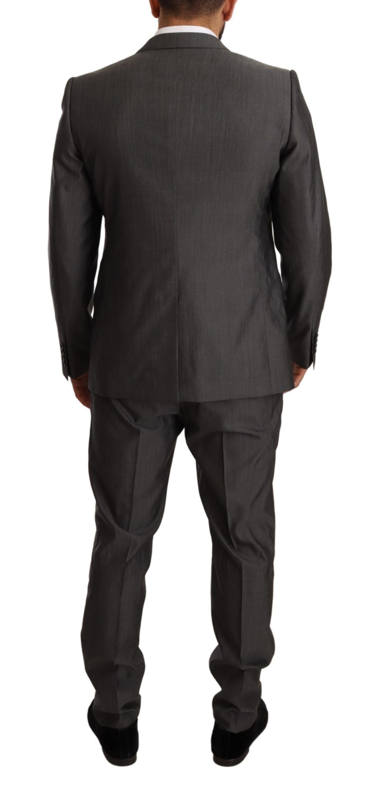 Costume-pantalon slim MARTINI gris métallisé de Dolce & Gabbana