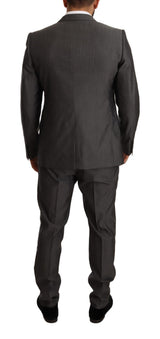 Costume-pantalon slim MARTINI gris métallisé de Dolce &amp; Gabbana