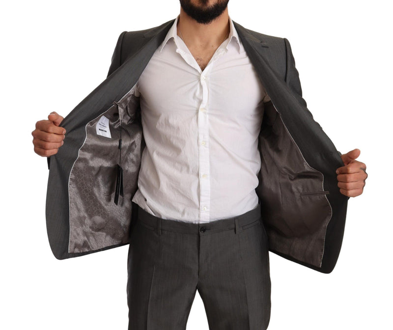 Costume-pantalon slim MARTINI gris métallisé de Dolce &amp; Gabbana