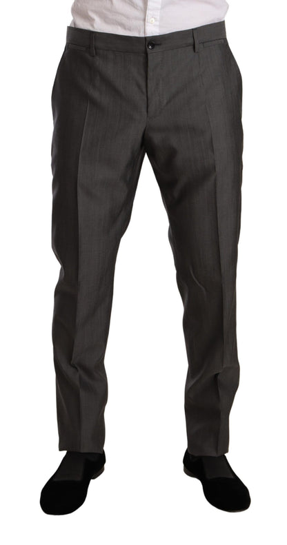 Costume-pantalon slim MARTINI gris métallisé de Dolce & Gabbana
