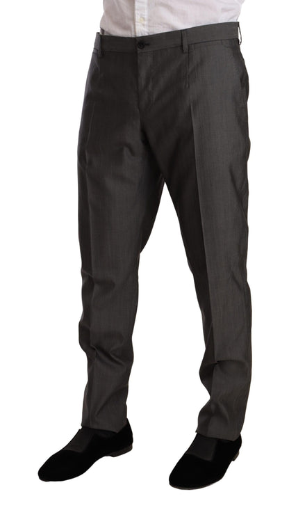 Costume-pantalon slim MARTINI gris métallisé de Dolce & Gabbana