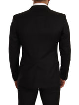 Costume 2 pièces MARTINI SLIM FIT à carreaux noirs de Dolce &amp; Gabbana
