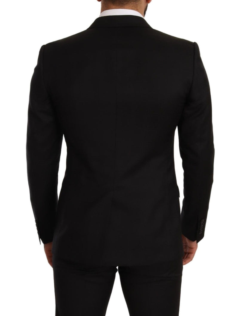 Costume 2 pièces MARTINI SLIM FIT à carreaux noirs de Dolce &amp; Gabbana