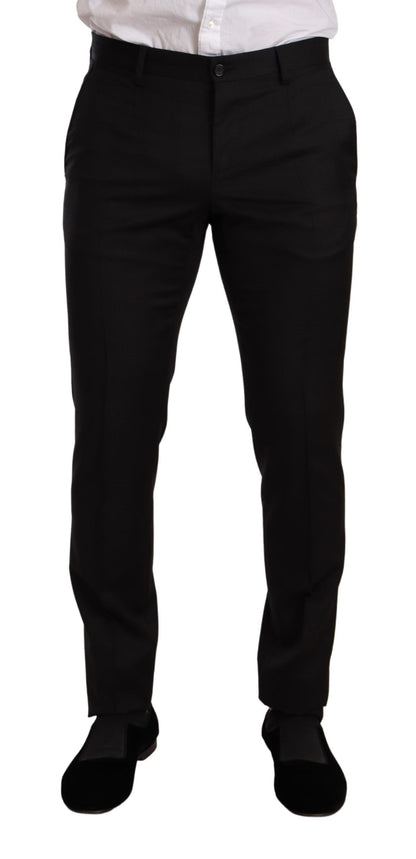 Costume 2 pièces MARTINI SLIM FIT à carreaux noirs de Dolce & Gabbana