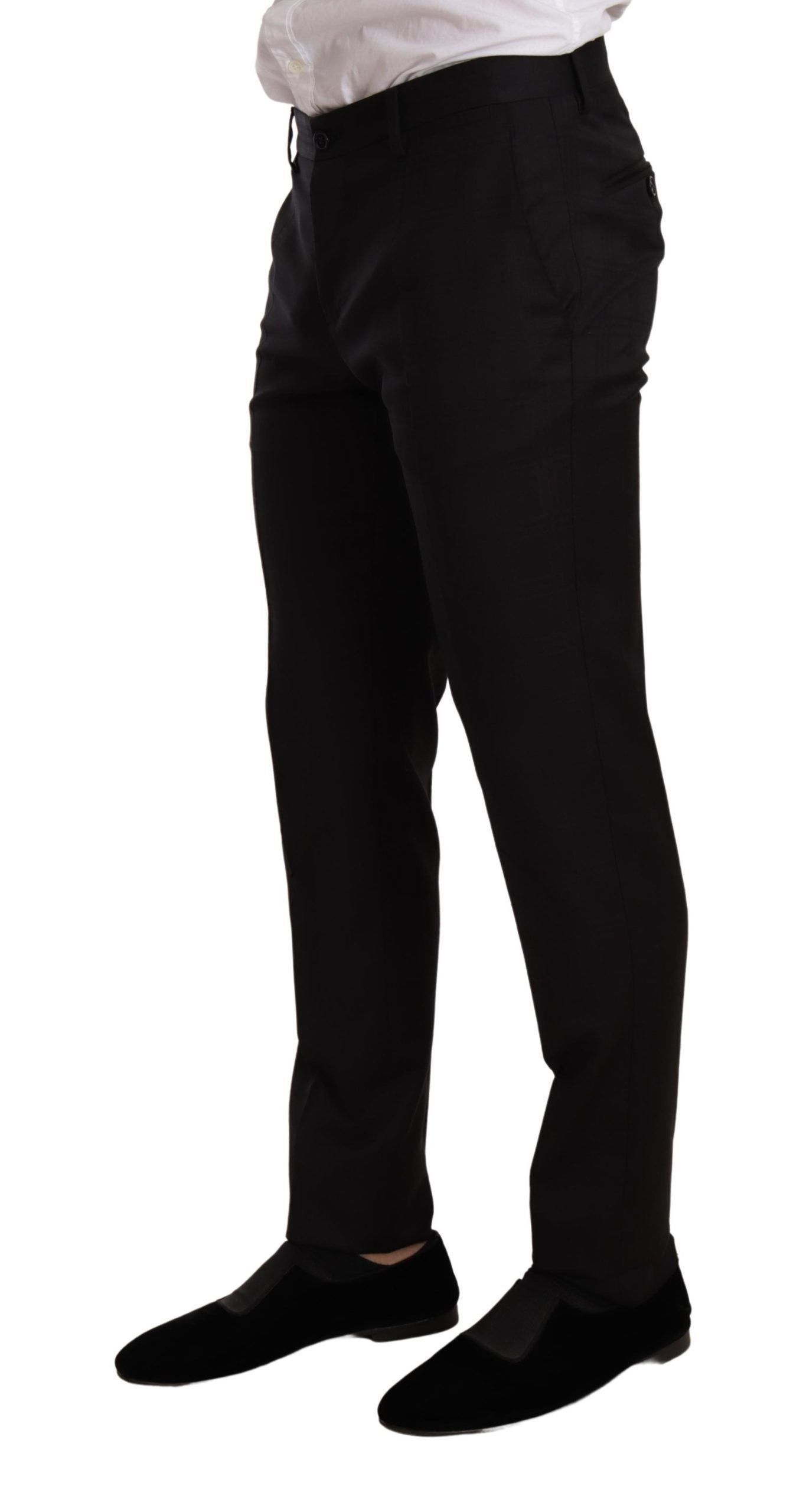 Costume 2 pièces MARTINI SLIM FIT à carreaux noirs de Dolce & Gabbana