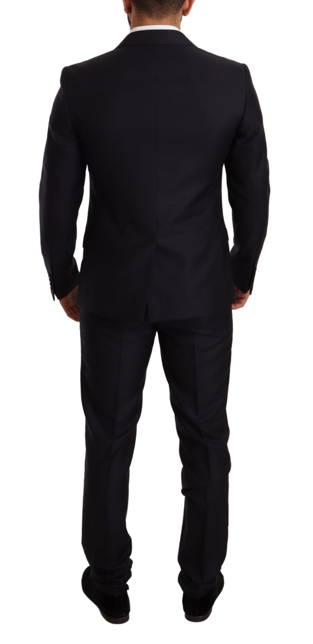 Costume 2 pièces MARTINI SLIM FIT bleu à motifs de Dolce & Gabbana